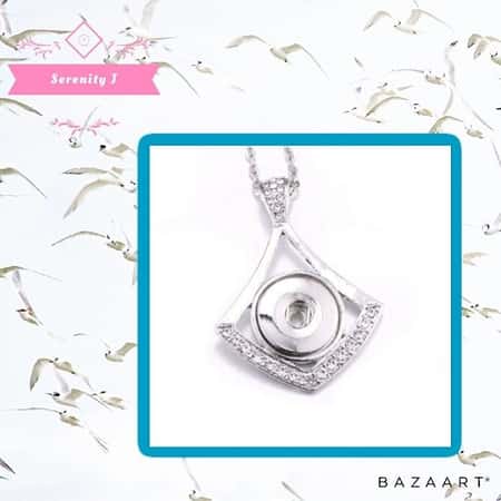 Crystal Diamond Snap Necklace
