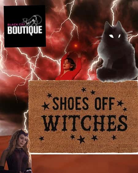Shoes Off Witches Doormat
