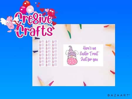 818 - Easter Treat labels x 24