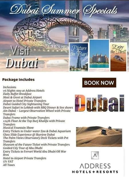 Dubai Summer Specials Travel Packages