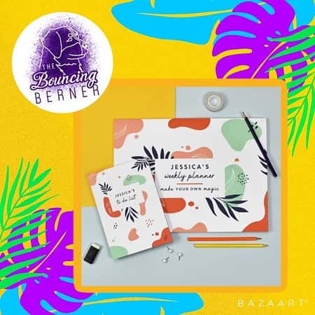 Personalised Tropical Stationery Set