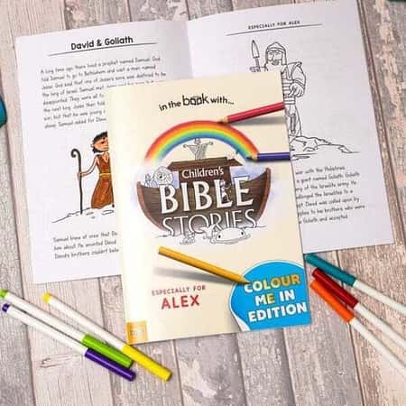 £19.99 Free UK Delivery -  Children’s Bible Colouring Book Personalised