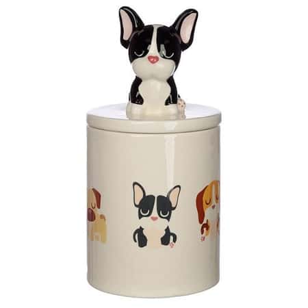 £21.99 - Free UK Delivery - French Bulldog Ceramic Treat Jar