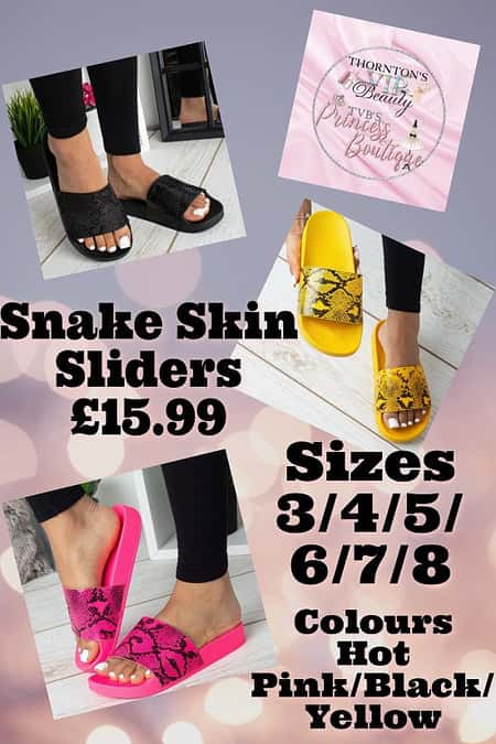 Snake Skin Sliders £15.99