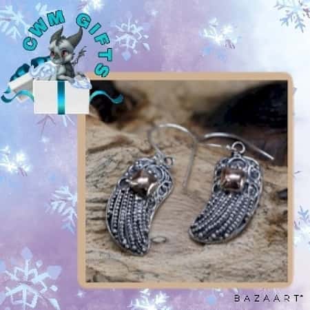 Silver & Gold Earring - Angel Wings £59.99