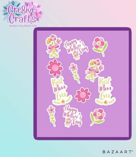 755 - Mother's Day Sticker Bundle £1.35