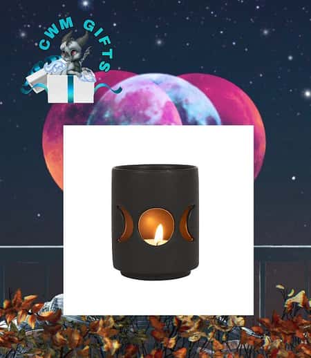 Small Black Triple Goddess Cut Out Tealight Holder £6.50