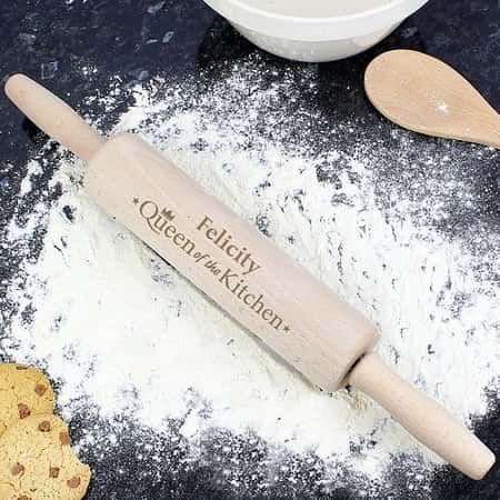 £14.99 - Free UK Dleivery - Queen of the Kitchen Rolling Pin Personalised