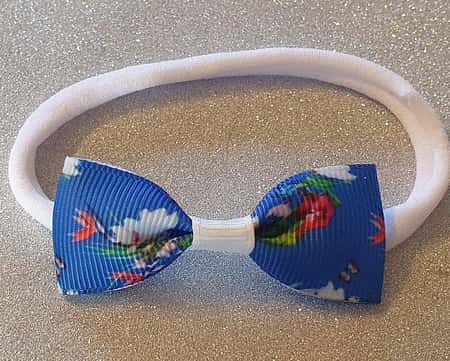 Blue Oasis Mini Hairbow or Headband