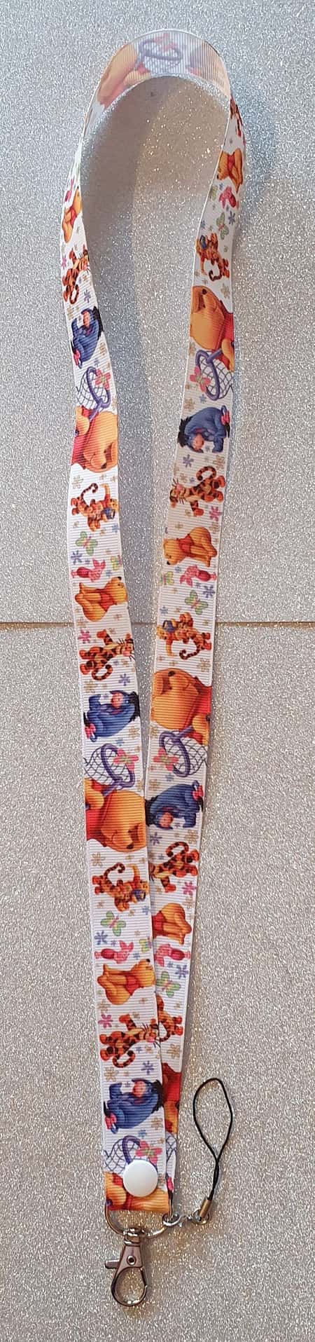 Winnie The Pooh Lanyard Id Badge Holder