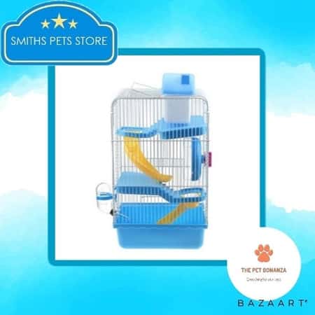 3 tiers storey hamster cage gorgeous castle Colour Blue £21.59