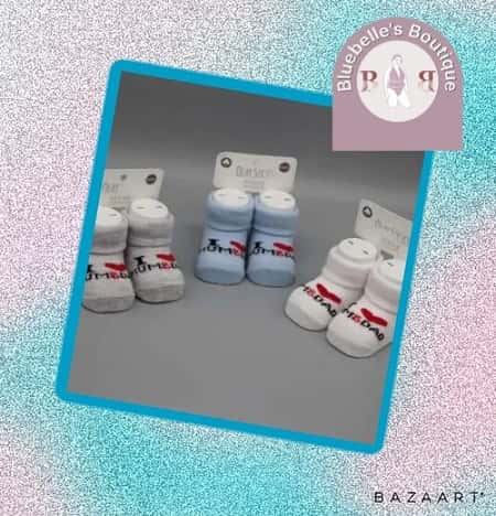 Baby Boys ‘I Love Mum & Dad’ Socks (NB)£4.99