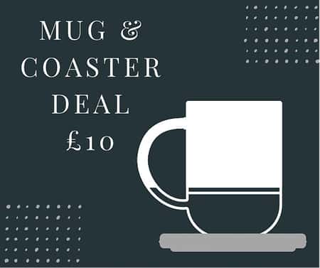 Mug & coaster Deal £10