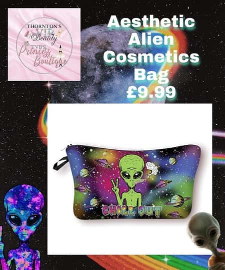 Aesthetic Alien Cosmetics Bag £9.99