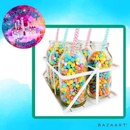 Glass School Milk Bottles in Crate - 10cm £14.00