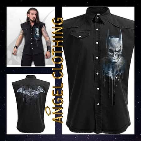 SPIRAL BATMAN NOCTURNAL SLEEVELESS WORKER SHIRT (M, XL) Now £15.99 Was £35.99 1 AVAILABLE