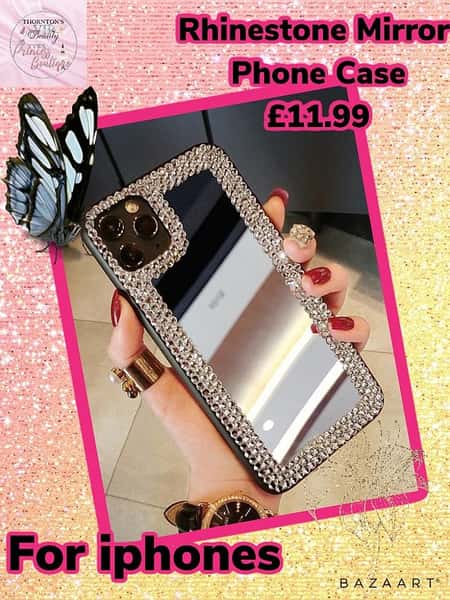 Rhinestone Mirror Phone Case £11.99