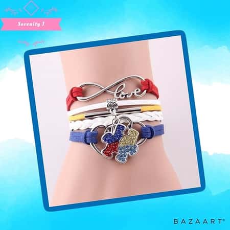 Infinity Love Hope Autism Awareness Bracelet £12.95