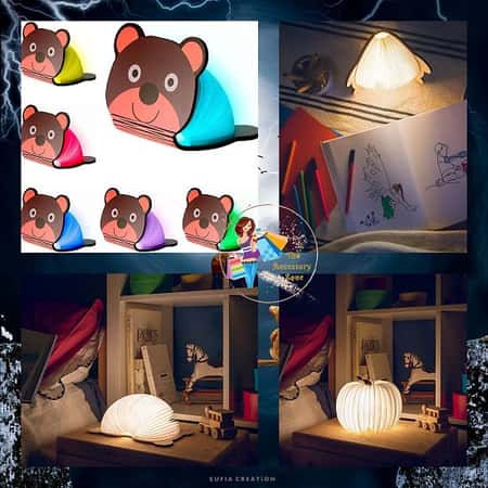 Bear Wooden Folding Magnetic LED Book Lamp £32.99