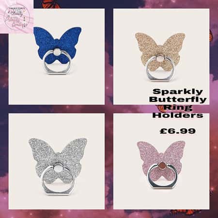 Sparkly Butterfly Ring Holders £6.99