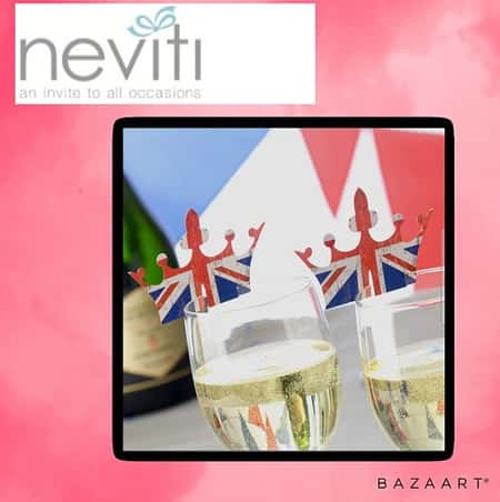 Jubilee Celebrate Britain - Crown Glass Decoration - 10 Pack £2.99