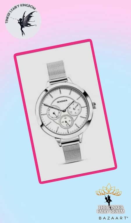 Sekonda Women's Fashion Big Dial Silver Plated Case Bracelet Watch £35.50