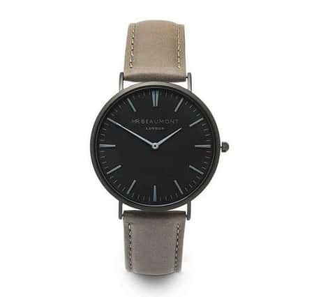 £52.99 - Free UK Delivery -  Mens Mr Beaumont Personalised Mens Watch Grey