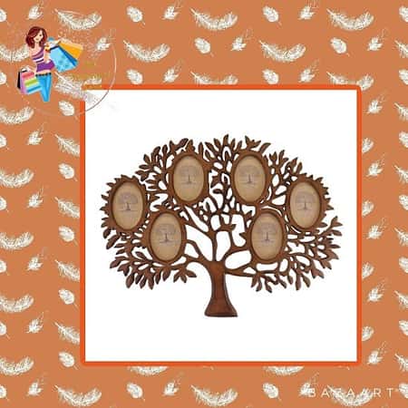 Wooden Multi Photo Frame, Tree Of Life Design £62.99