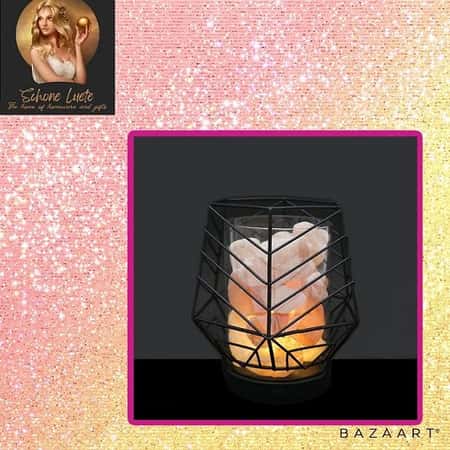 Black Wired LED Salt Lamp £30.00