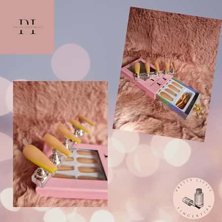 When life gives you Lemons Press on Nails - XL Ballerina £18
