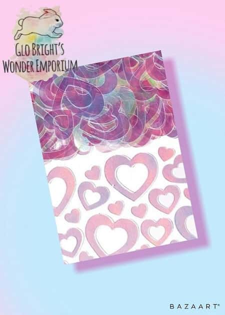 Pearl Confetti Foil Hearts 14g Approx £1.00