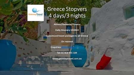 Discover Greece 4 days/3 nights Travel Packages and Stopovers