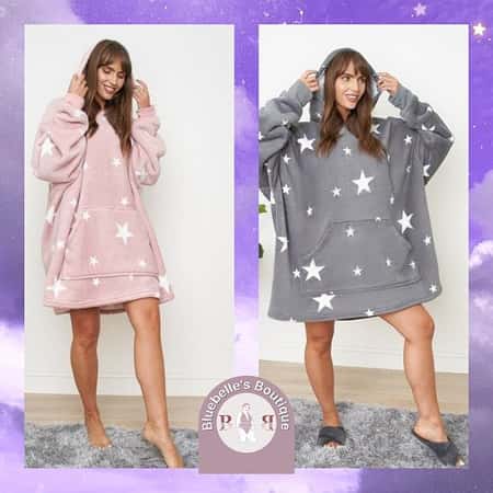 Dreamscene Star Print Hooded Blankets- Adults £44.99