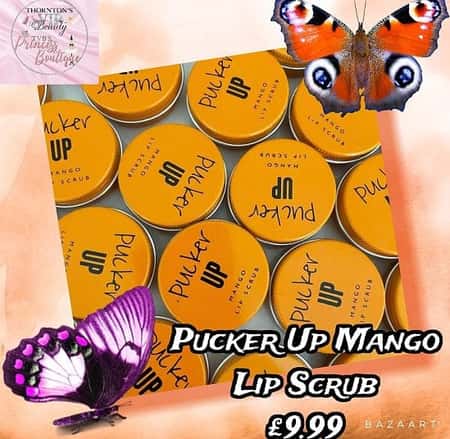 Pucker Up Mango Lip Scrub £9.99