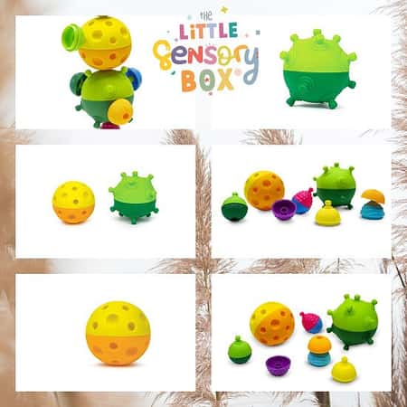 Lalaboom 2 Sensory Balls and 4 Educational Beads £18.99 Only 2 left
