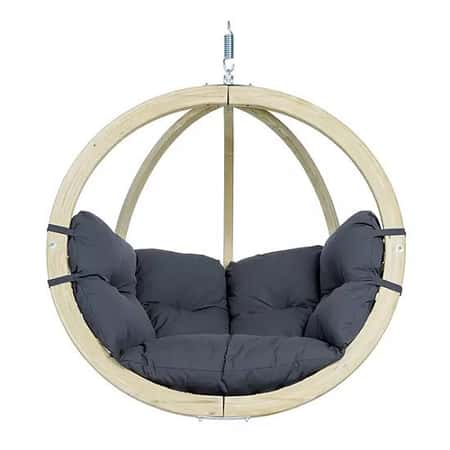 SAVE - Globo Garden Hanging Chair in Weatherproof Anthracite