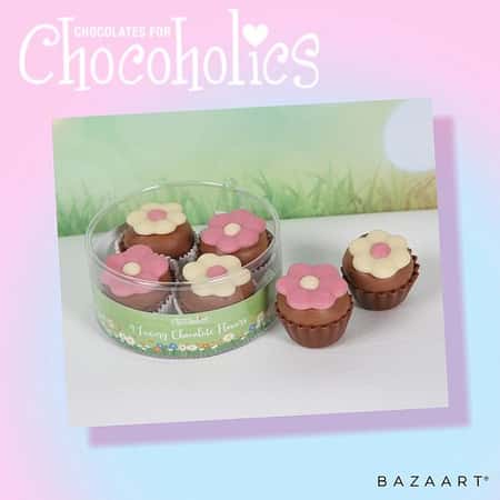 5594 Four Luxury Flowerpot Cupcakes £4.50