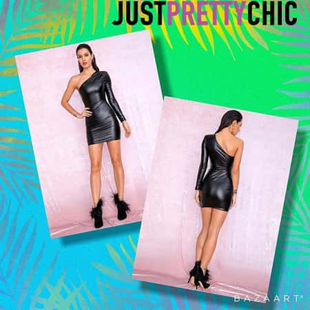 Make Him Want More Long Sleeve Mini Dress - 4 Was £56.99 Now £50.99