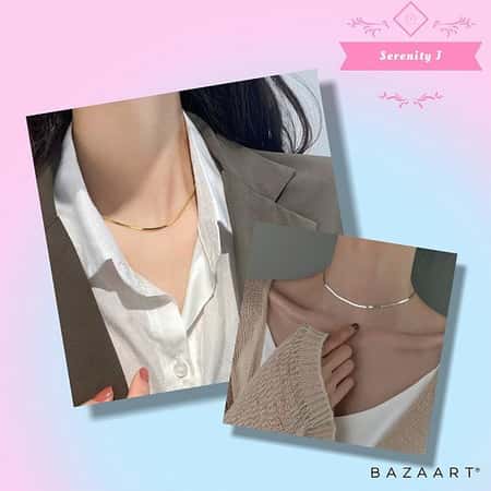 925 Sterling Silver Clavicle Choker Necklace £10.95