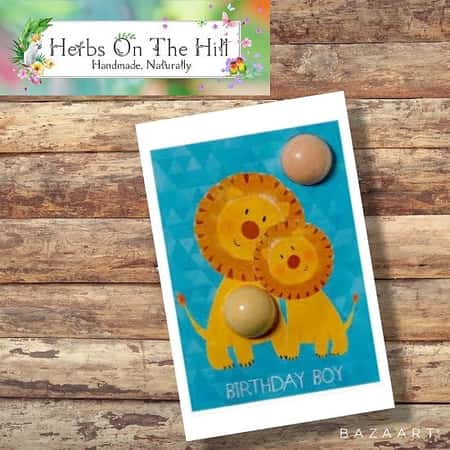 BIRTHDAY BOY LION BLASTER CARD £5.95
