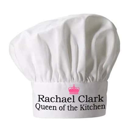 £17.99 - Free UK Delivery - Queen of the Kitchen Chef Hat Personalised