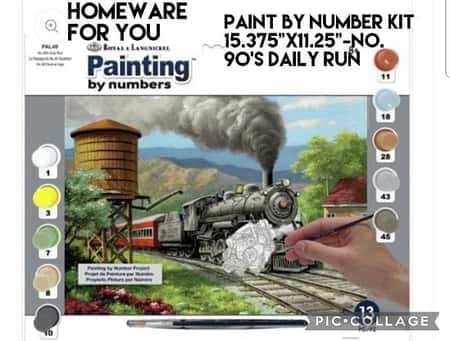Paint By Number Kit 15.375"X11.25"-No. 90's Daily Run