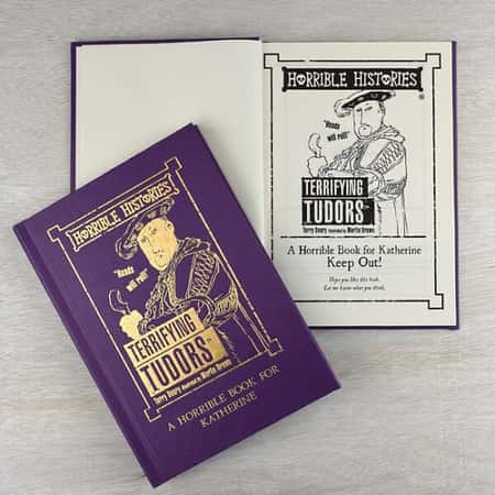 £21.99 - Free UK Delivery - Horrible Histories Terrifying Tudors Personalised Book