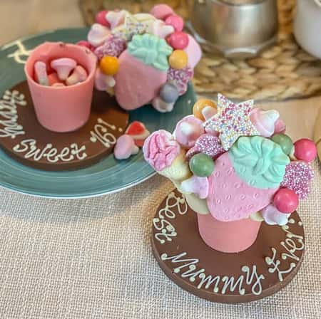 £20.99 - Free UK Delivery - Mini Pink Belgian Chocolate Smash Pot