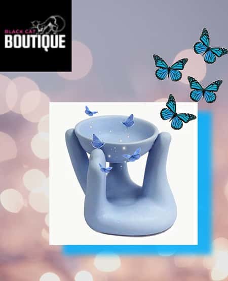 Open Hands Oil Burner - Blue £6.99