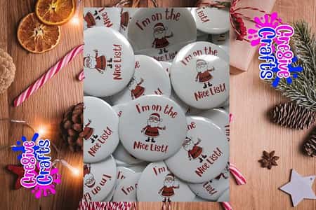 #1169 - Santa nice list badge