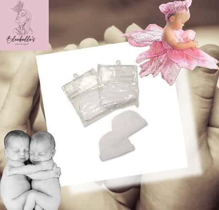 Premature White Baby Hats pk2 by Nursery Time £8.99