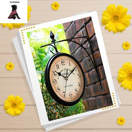 Garden Paddington Station Wall Clock Double Sided Outside Bracket £15.93