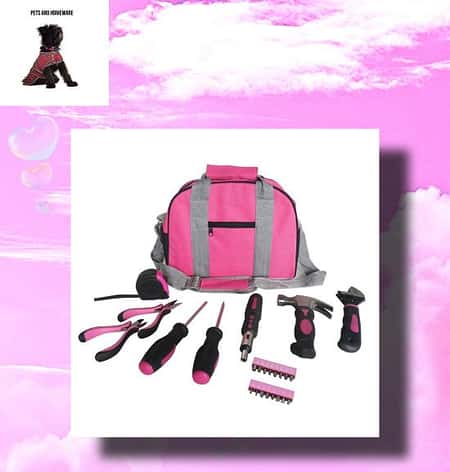 Ladies pink tool box kit £24.63