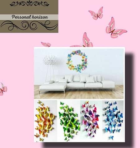 12pcs 3D Butterfly Wall Art Decal Stickers Magnetic Home Room Decoration DIY £15
